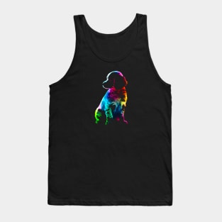 Psychedelic Puppy Silhouette #2 Tank Top